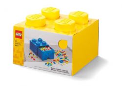 BRIQUE TIROIR DE LEGO 4 BOUTONS  - JAUNE